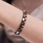 Walnut & Steel - Wooden Bracelet