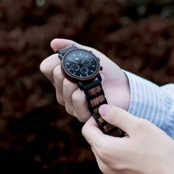 Moonphase - Wooden Watch